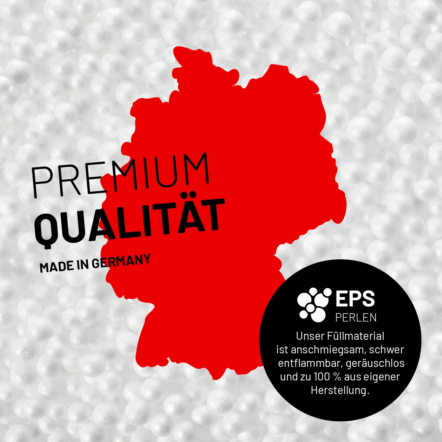 Sitzsack Lounge (320 L) Dunkelblau mit langlebigen EPS-Perlenfüllung, made in Germany, anschmiegsam und schwer entflammbar.