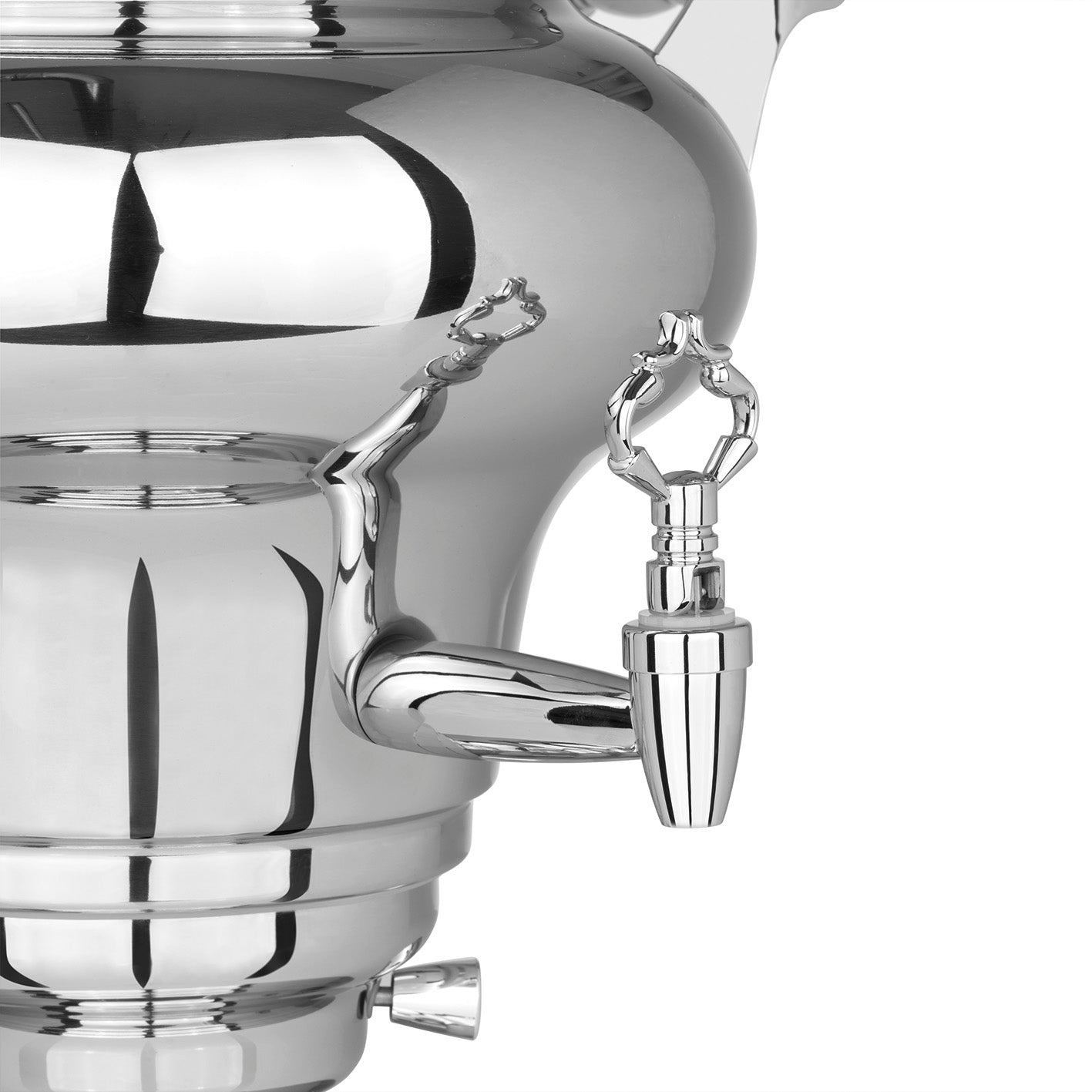 Samowar Royal III - 15l Edelstahl mit Ablasshahn, professionell für Tee und Wasser in großem XL-Behälter aus Edelstahl.