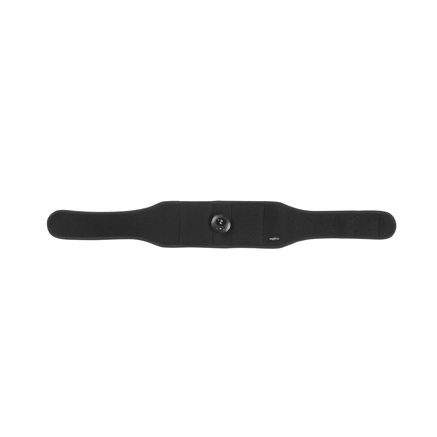 Bauchmuskelgürtel EMS schwarz mit 6 Programmen und 9 Intensitätsstufen, unisize, flexible Passform bis 140 cm Bauchumfang.