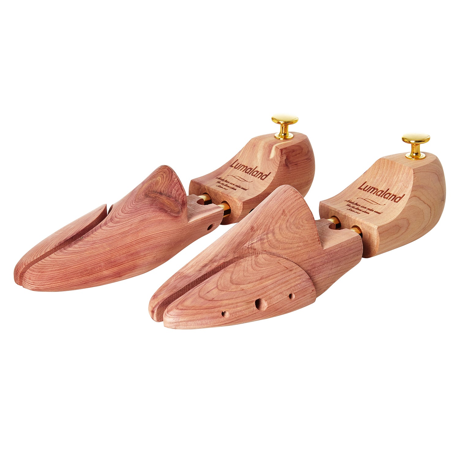Schuhspanner unisex - Zedernholz - Größe 42/43 aus hochwertigem Holz für optimale Form- und Feuchtigkeitsaufnahme bei Schuhen.