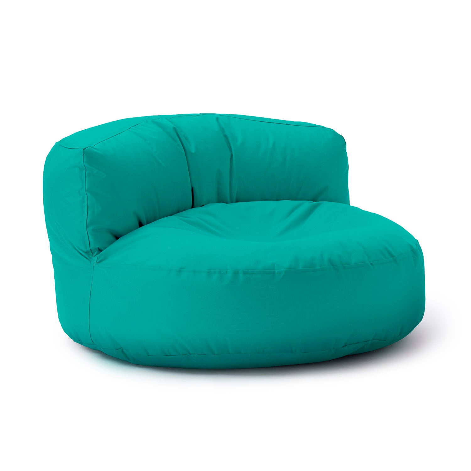 Sitzsack Lounge (320 L) - Türkis, modern und gemütlich für drinnen & draußen, langlebig, leicht transportierbar, pflegeleicht, mit verdecktem Reißverschluss.