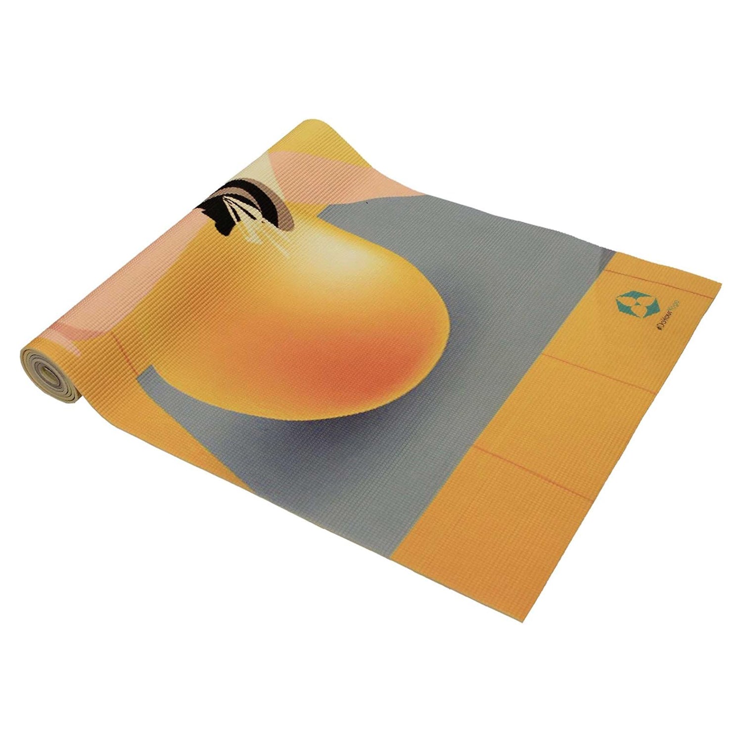 Yogamatte Yoganidra - 183 x 61 x 0,4 cm in Farbe Orange mit rutschfester, hautfreundlicher Oberfläche, ideal für Yoga und Pilates.