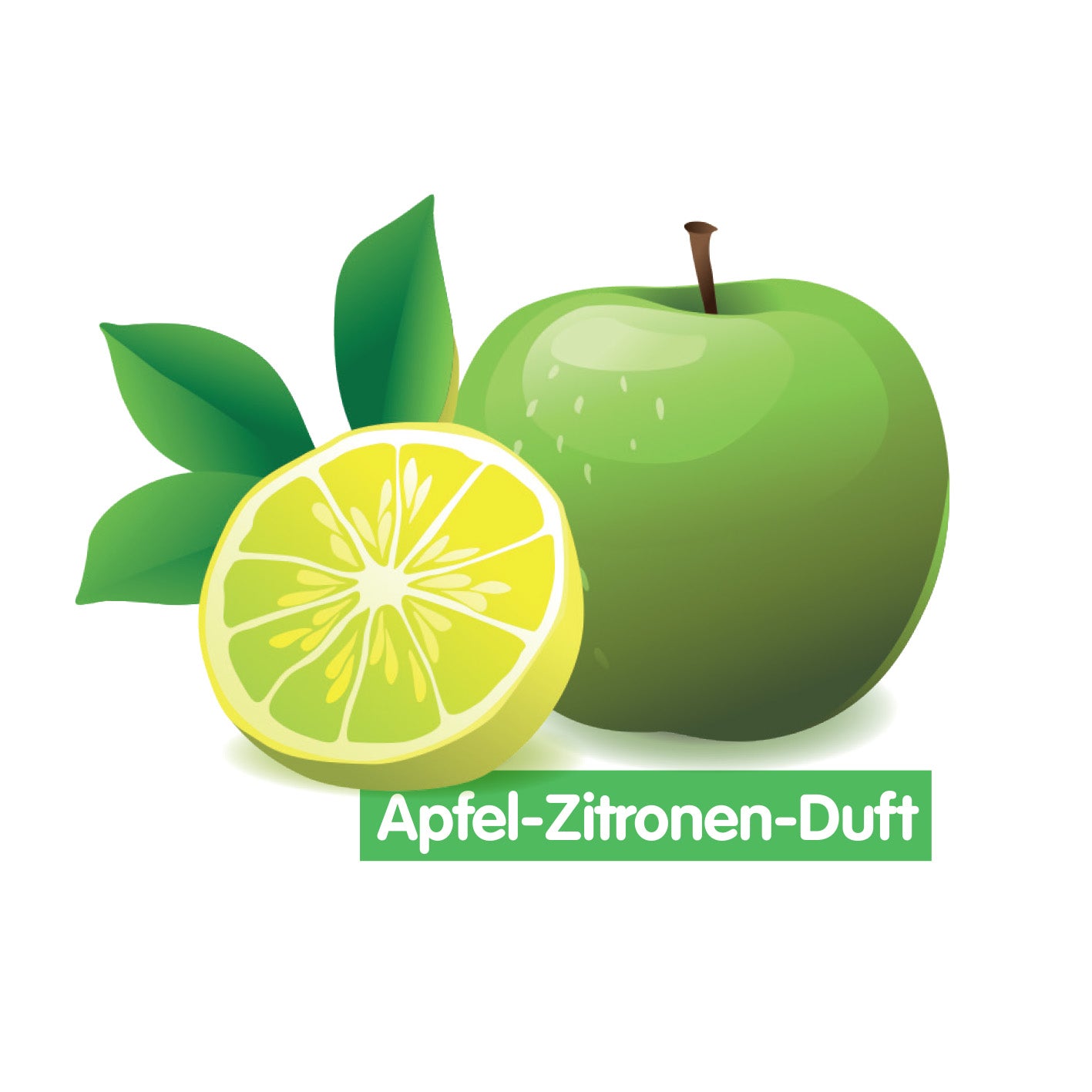 Abfluss-Fee Waschbecken Verschlussstopfen & Duftstein Zitrone/Apfel mit Apfel-Zitronen-Duft für frischen Geruch und sauberen Abfluss.