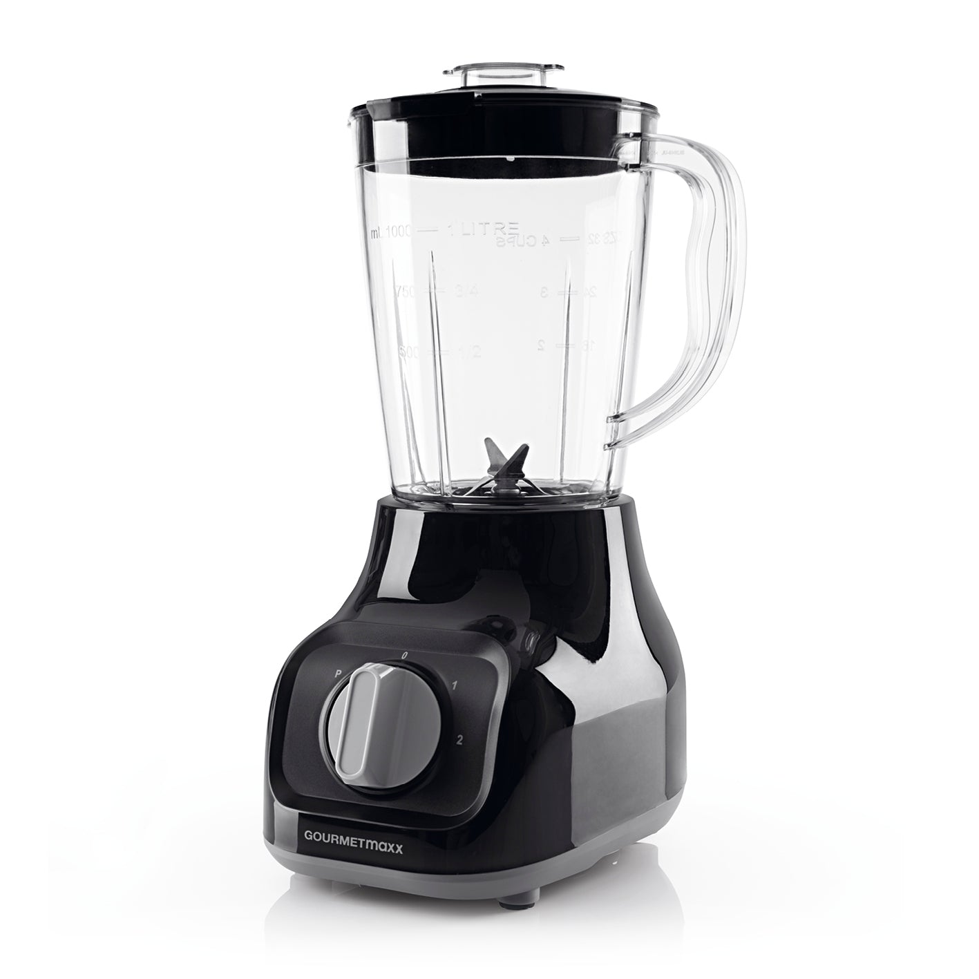 Standmixer - Einfaches Pürieren, Mixen & Zerkleinern mit 4 Edelstahlklingen und 2 Geschwindigkeitsstufen, modernes Design, sicherer Stand.