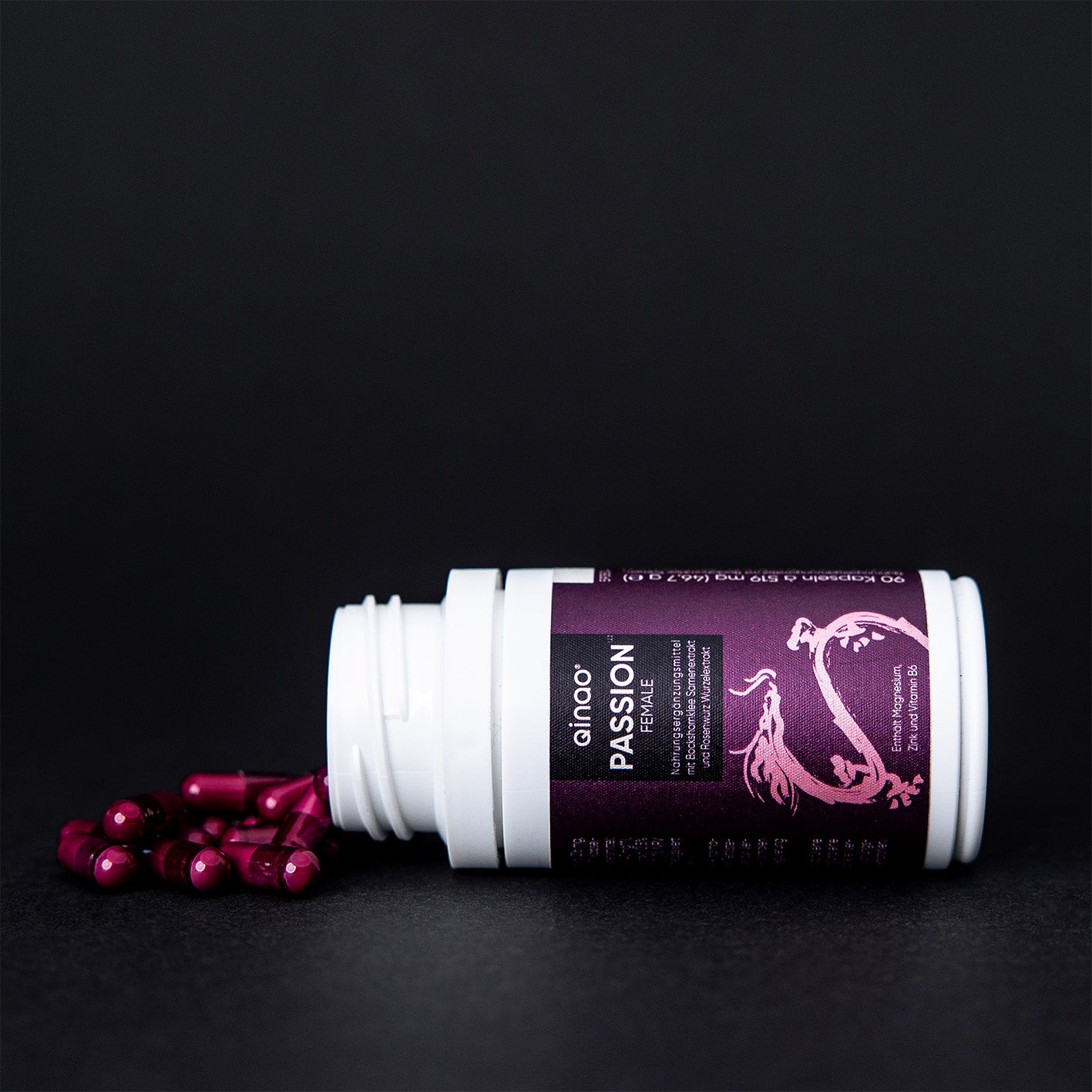 Nahrungsergänzungsmittel FEMALE - 2er-Set mit Vitamin B6, Zink, Rosenwurz und Bockshornklee, vegan, zuckerfrei, laktosefrei, glutenfrei.