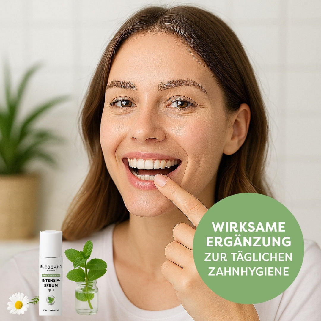 Mundpflege Nr. 7 - 2er-Set (2x 10 ml) zur Pflege und Schutz gereizten Zahnfleischs mit Kamille, Propolis und Minze.