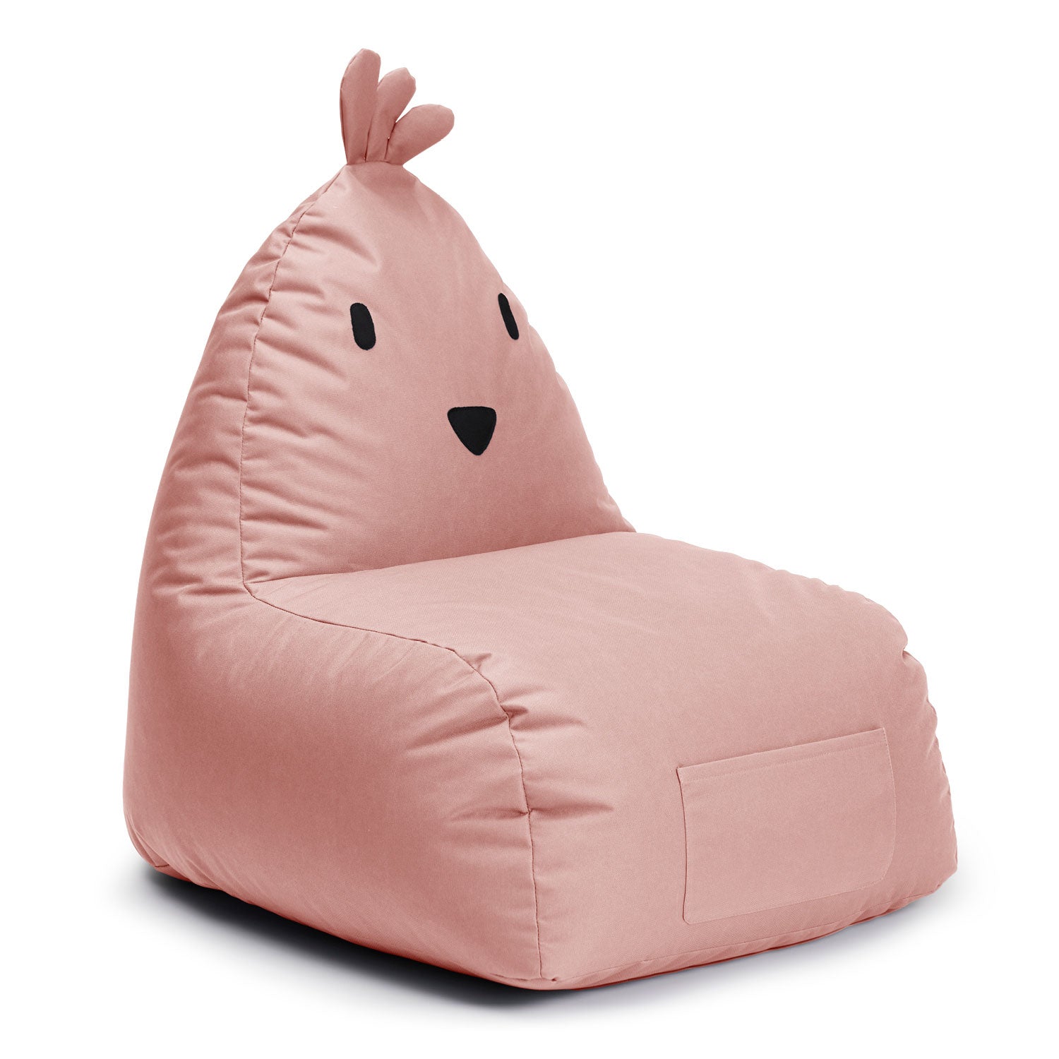 Kindersitzsack Animal Line Chick (200 L) Pastell Pink, weich, wasserabweisend, robust und ideal für drinnen und draußen.
