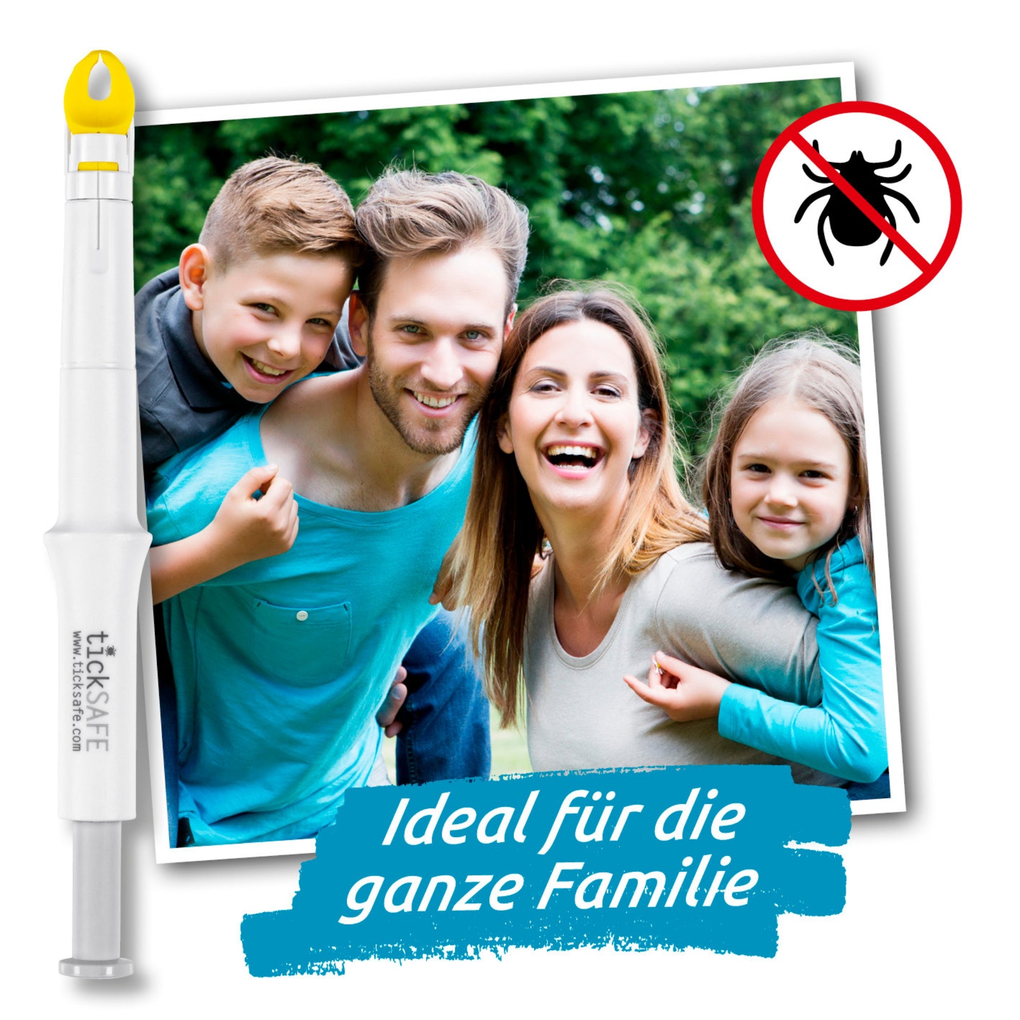Zeckengreifer für Menschen mit rotierendem Greiferkopf - 2er-Set zum sanften und präzisen Entfernen von Zecken für die ganze Familie.