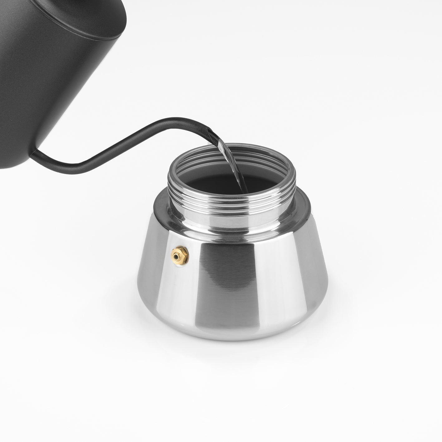 ESPRESSOMAKER - Espressokocher - 6 Tassen aus Edelstahl, Aluminiumfrei, geeignet für Induktion, Gas und Elektroherd.
