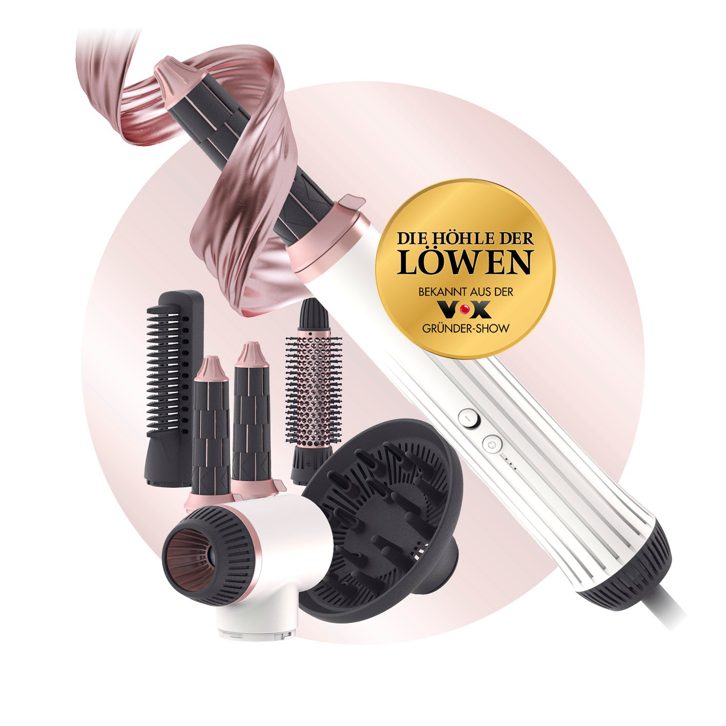 my BEAUTY STYLER - trocknen, stylen, Locken kreieren mit 7-teiligem Set und vielseitigen Aufsätzen für perfekte Frisuren