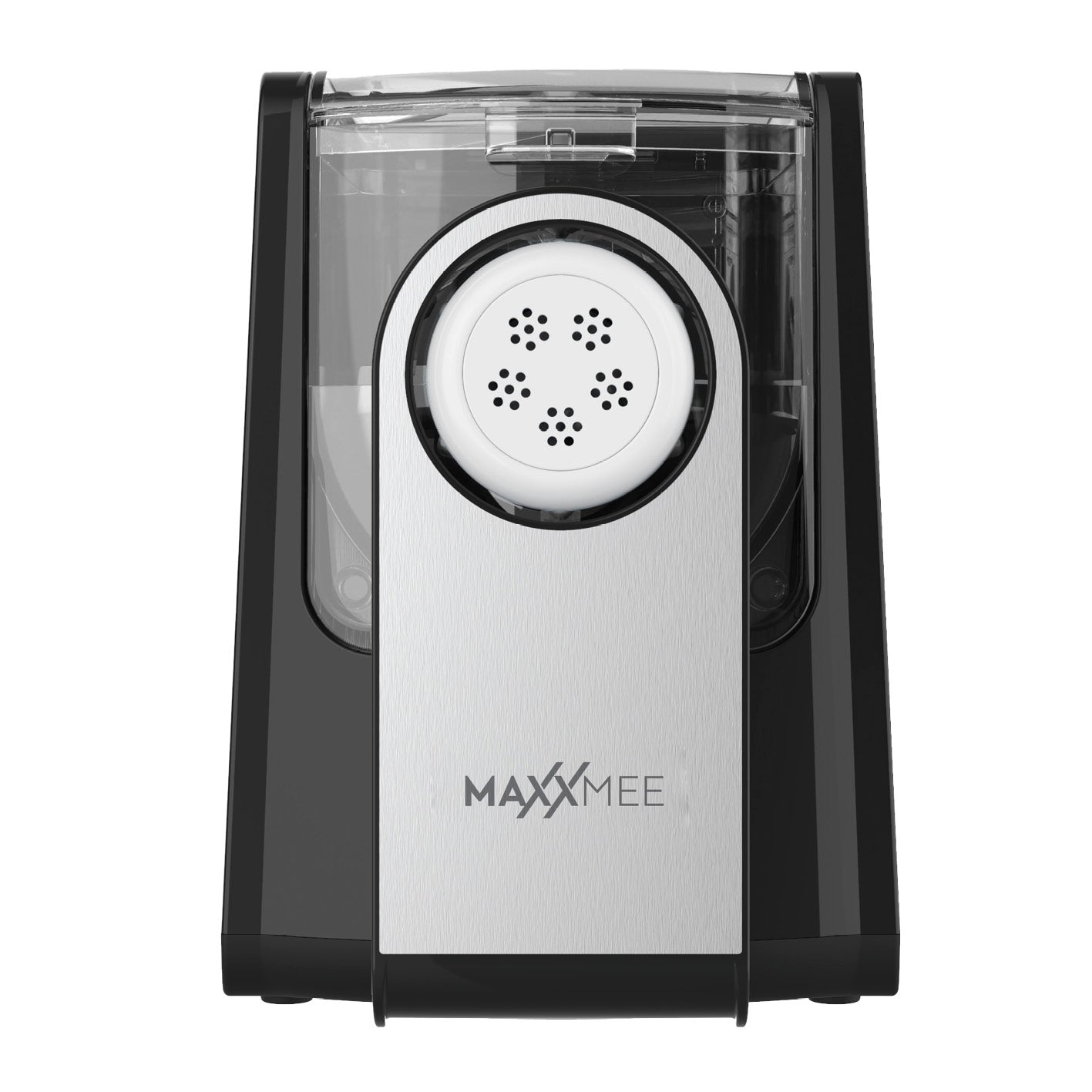 Pasta Maker mit 7 Formscheiben für verschiedene Pastasorten, automatisches Mixen, Kneten und digitales Bedienfeld.