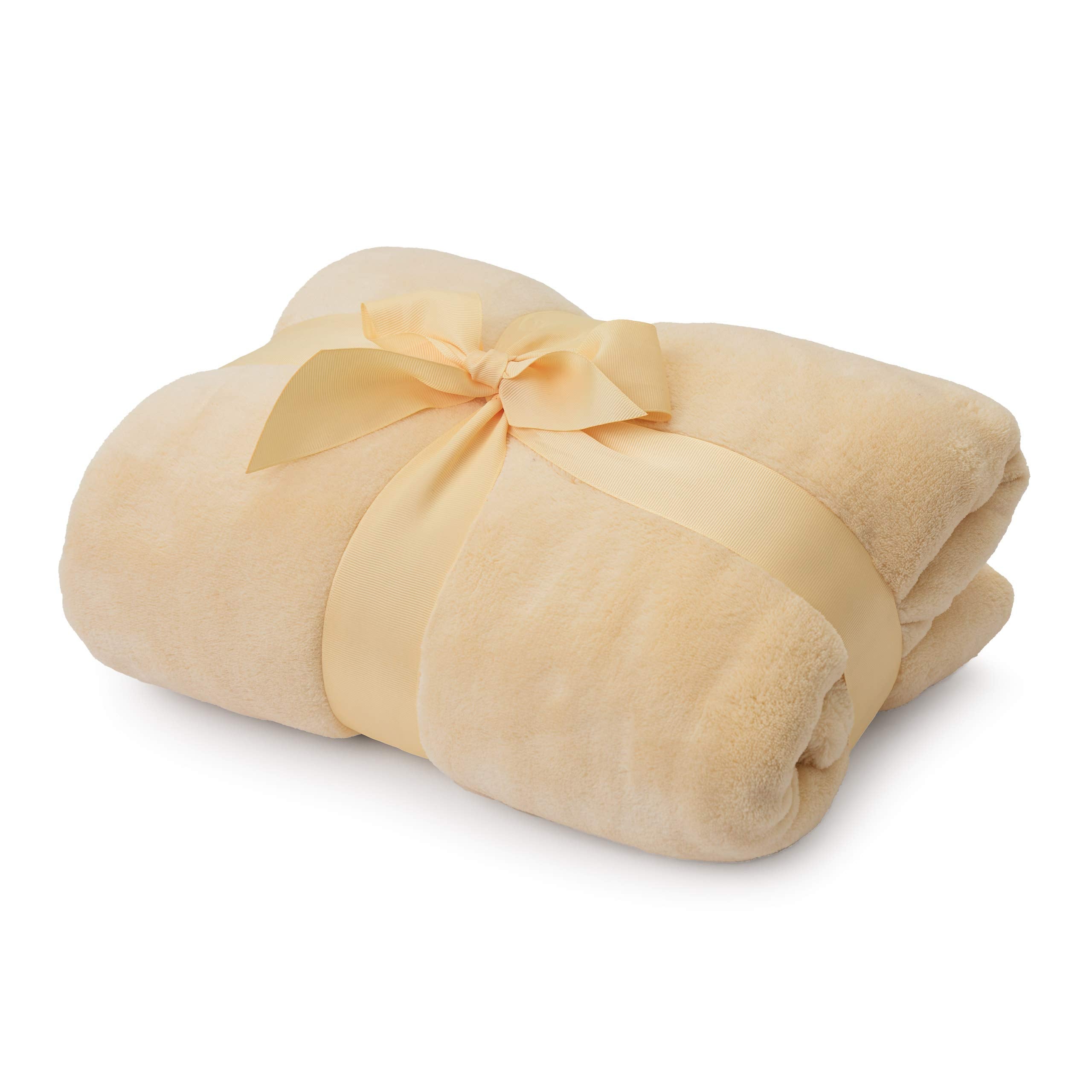 Kuscheldecke - 150x200 cm - Sofadecke & Tagesdecke - Beige, weiche Coral-Fleece Decke, pflegeleicht und vielseitig nutzbar.