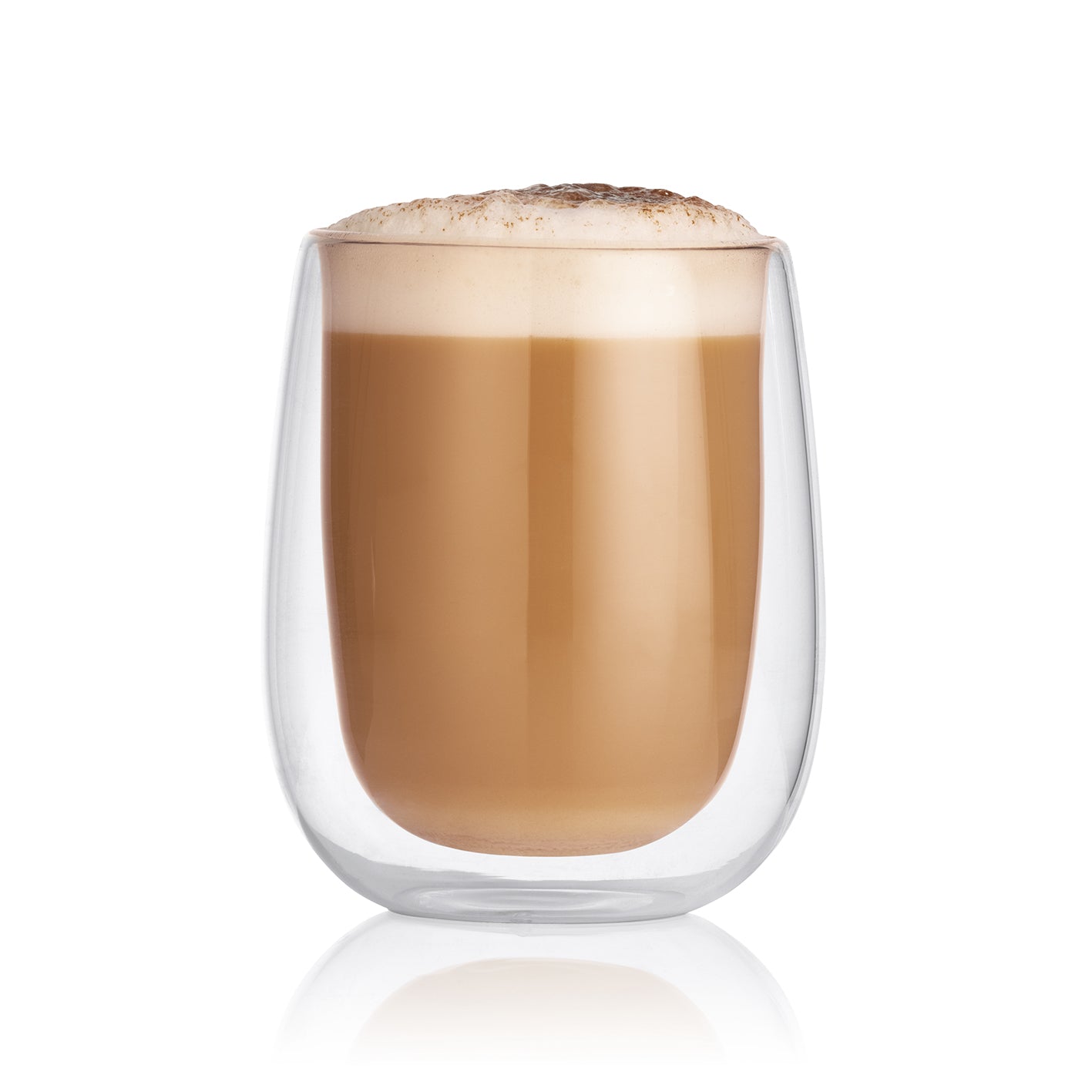 Cappuccino Thermogläser - 6er-Set: doppelwandiges Borosilikatglas, wärmeisolierend, für ca. 250 ml Cappuccino und heiße oder kalte Getränke.