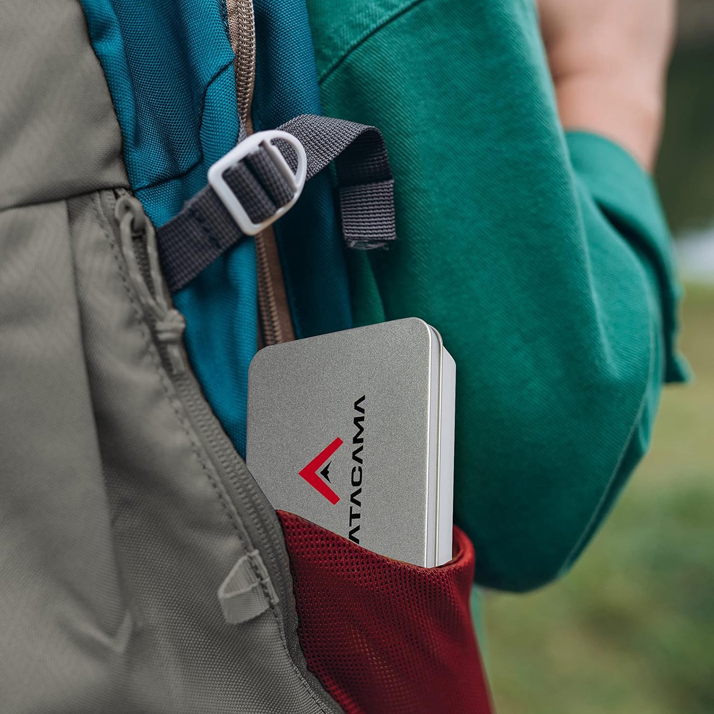 Feuerstahl Set - 7 tlg. - Wasserfest in robuster Aluminiumschachtel im Rucksack, ideal für Outdoor und Camping.