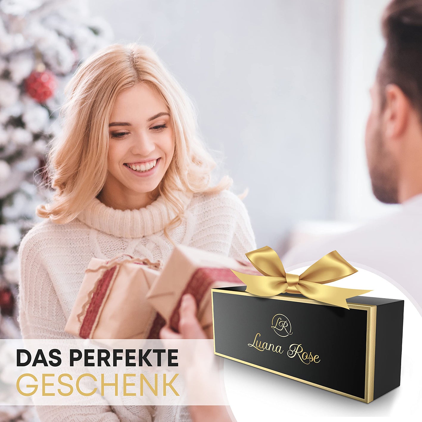Duftkerzen Geschenkset - 4er-Set mit natürlichen Düften Birne, Lilie, Eucalyptus & Erdbeere, ideal als Geschenk.