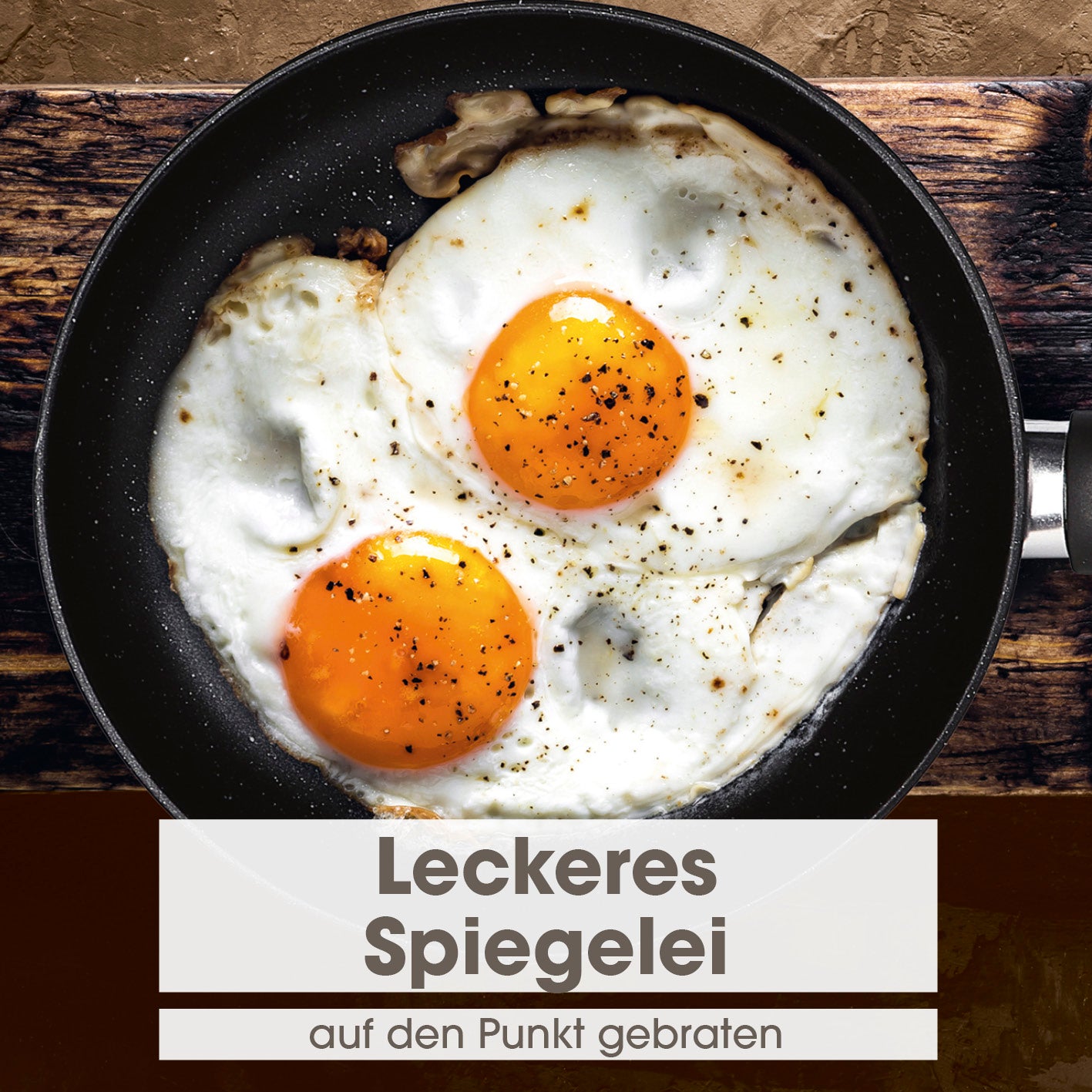 Karbonstahl-Bratpfanne Ø 20 cm mit 2-fach Antihaftbeschichtung, ideal für fettarmes Braten von Spiegelei ohne Anhaften.