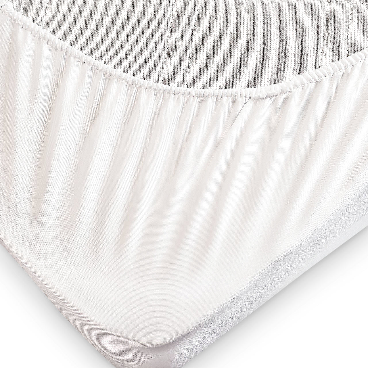 Comfort Line Matratzenauflage / Matratzenschoner / Soft-Topper - 200 x 200 cm - Weiß mit elastischen Gummizügen für festen Sitz.