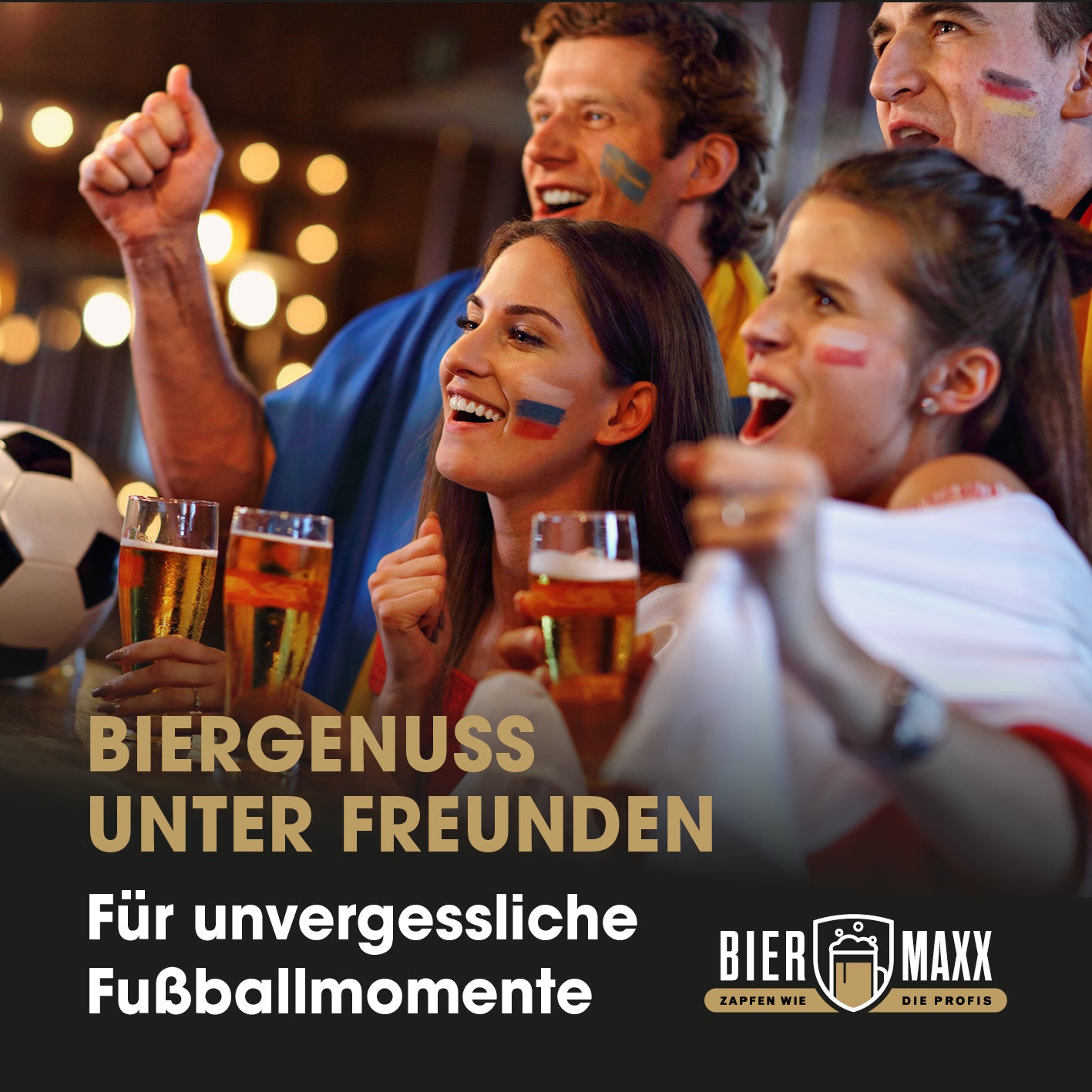 Bierzapfanlage - Zapfen wie die Profis für frisches Fassbier und unvergessliche Fußballmomente mit Freunden genießen.