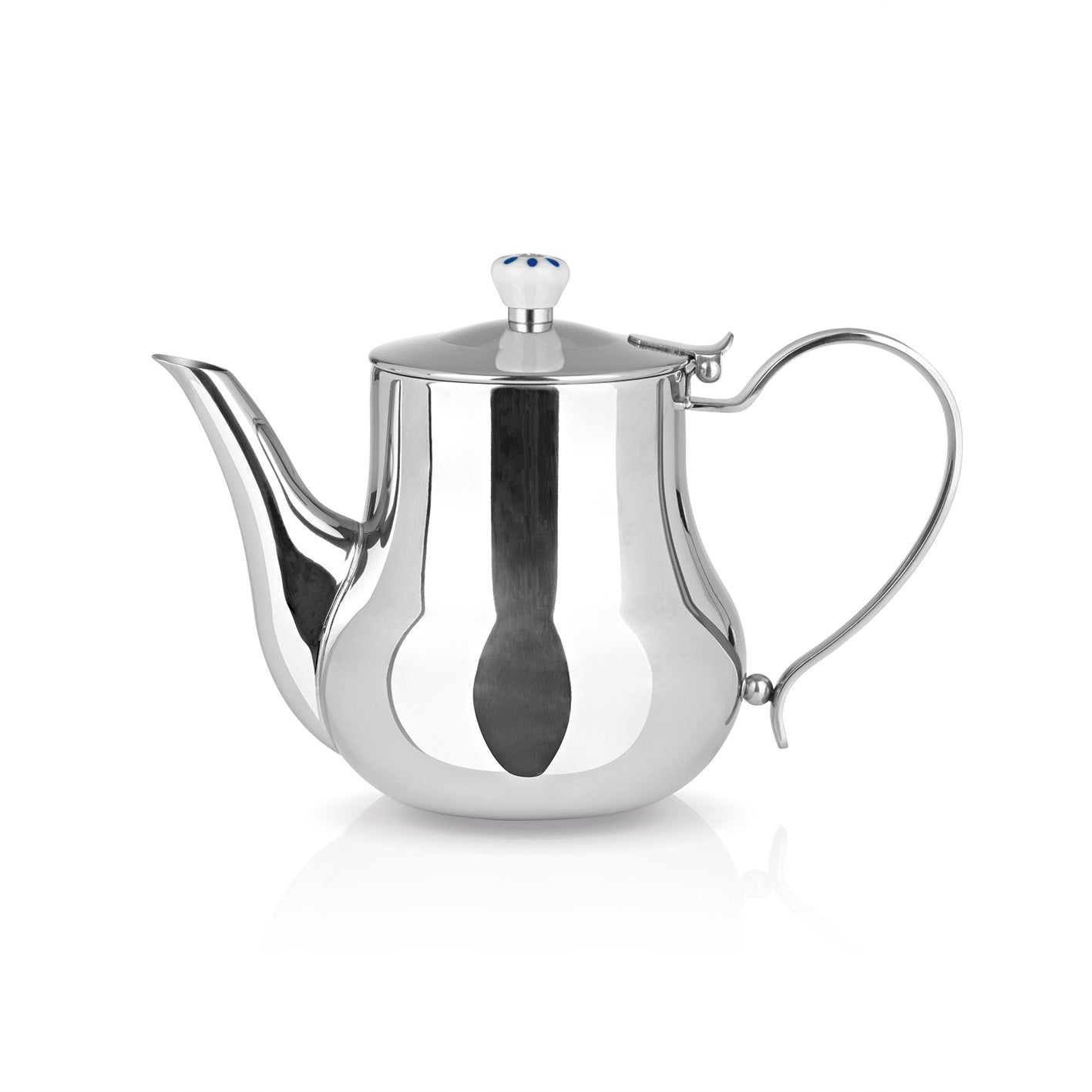 Romanov 1007 III Samowar - 5 Liter - Edelstahl, elegante Teekanne aus hochwertigem Edelstahl, professionell und langlebig.