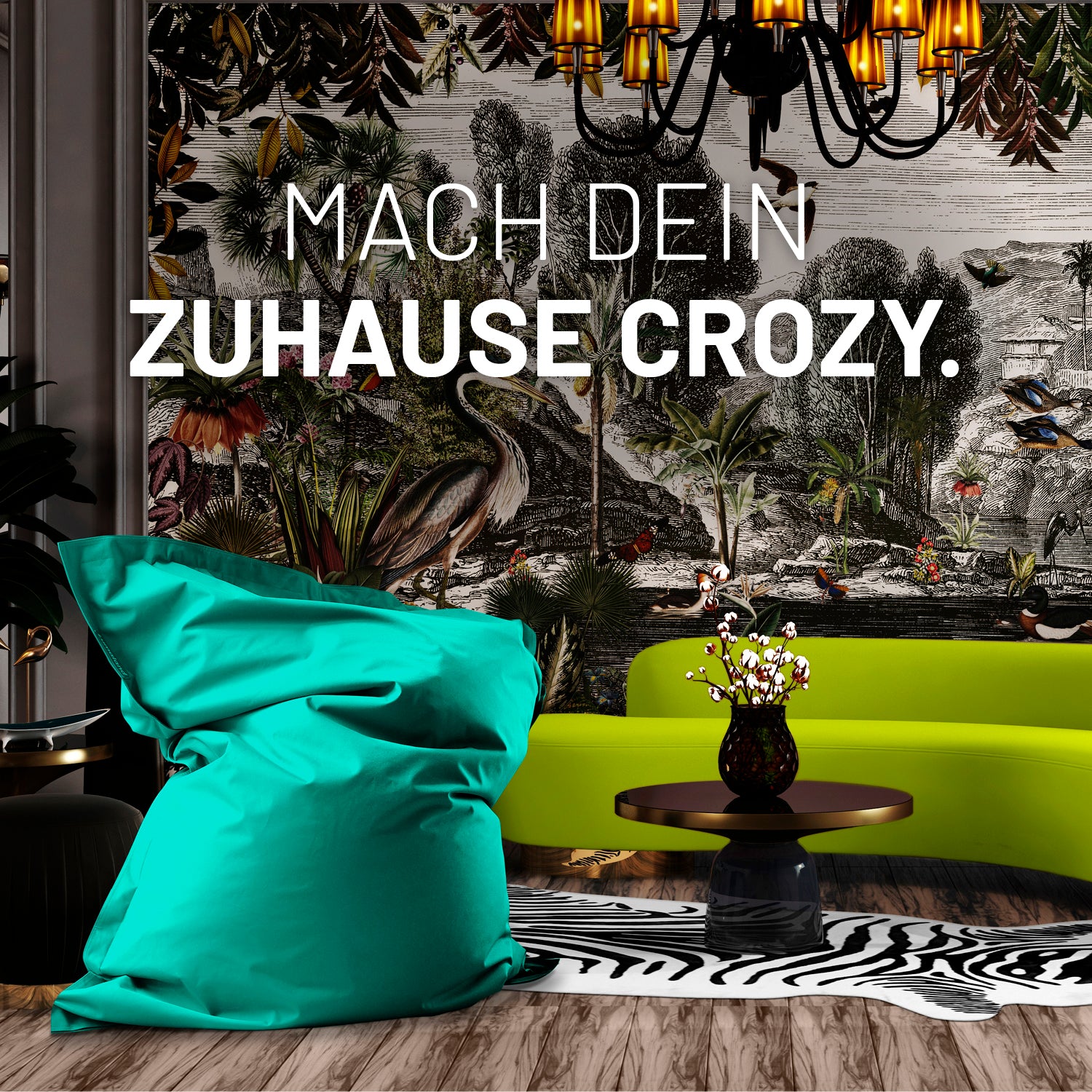 Sitzsack Classic XXL (380 L) in Türkis, gemütlich und vielseitig für drinnen und draußen, pflegeleicht mit verdecktem Reißverschluss.