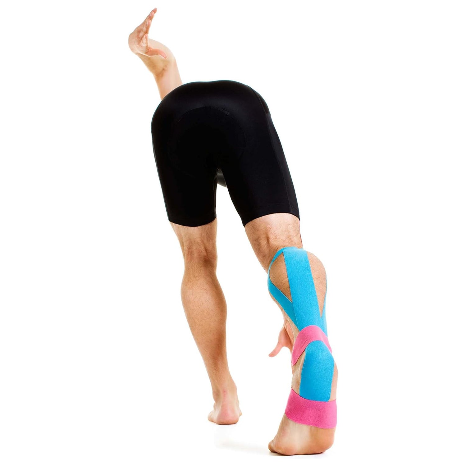 Kinesiologisches Tape - 2,5 cm x 5 m - Rot, elastisches, hautfreundliches Kinesiologie Tape in kräftigem Rot für Sport und Therapie.