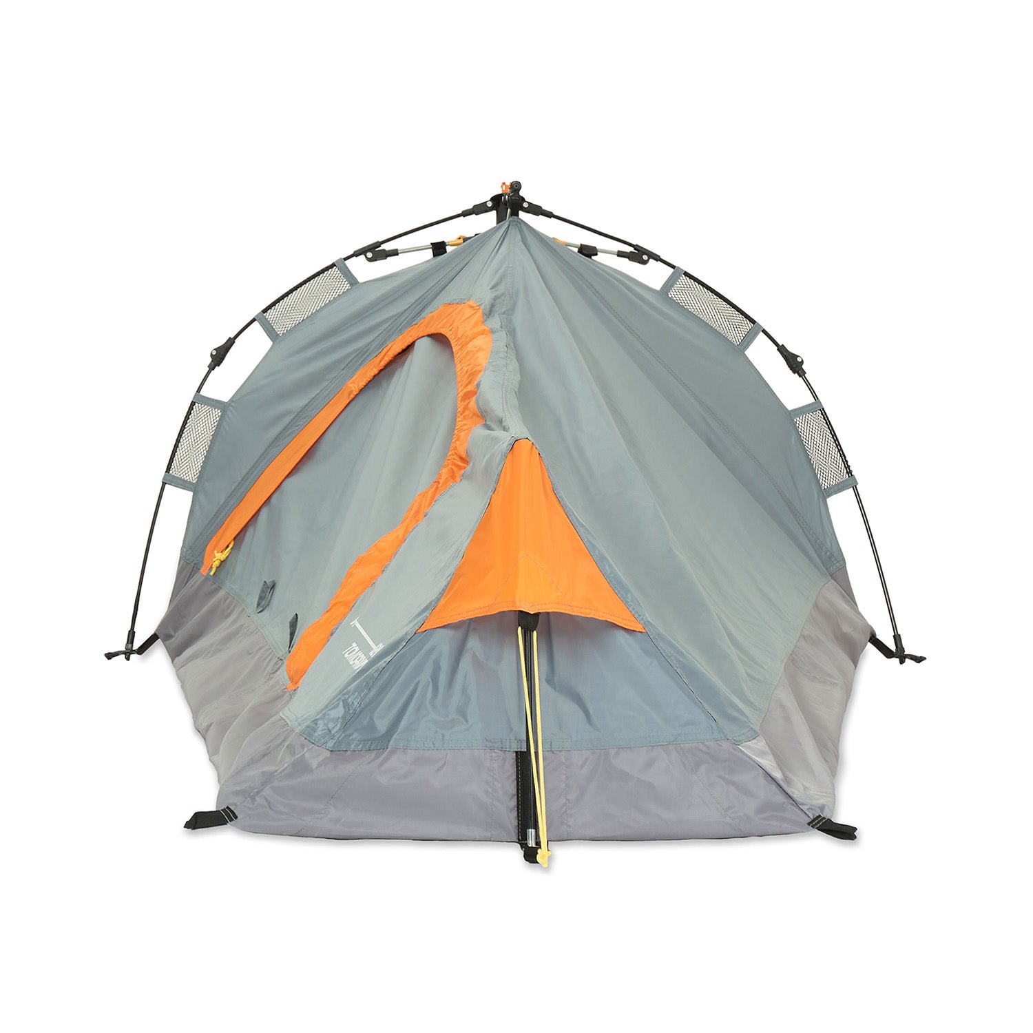 1-Personen-Zelt - Dreieck - 225x100x57 cm - Grau von Where Tomorrow, ultraleicht, wetterfest mit Lüftung und schnellem Quick Up Aufbau