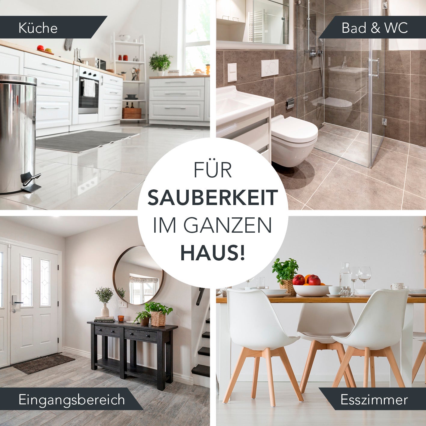 Spray-Mopp - limegreen/schwarz für schonende Reinigung in Küche, Bad, Eingangsbereich und Esszimmer ohne Putzeimer.
