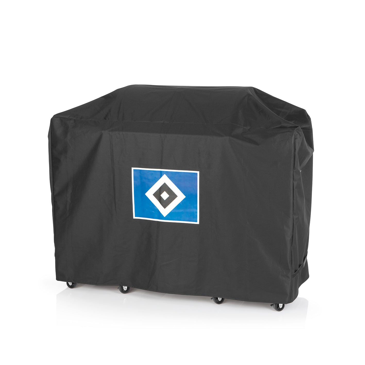 Wetterschutzhaube XL - schwarz mit Logo, robust, wasserdicht, atmungsaktiv mit Ventilationsöffnungen, UV- und kältebeständig bis -20 Grad.