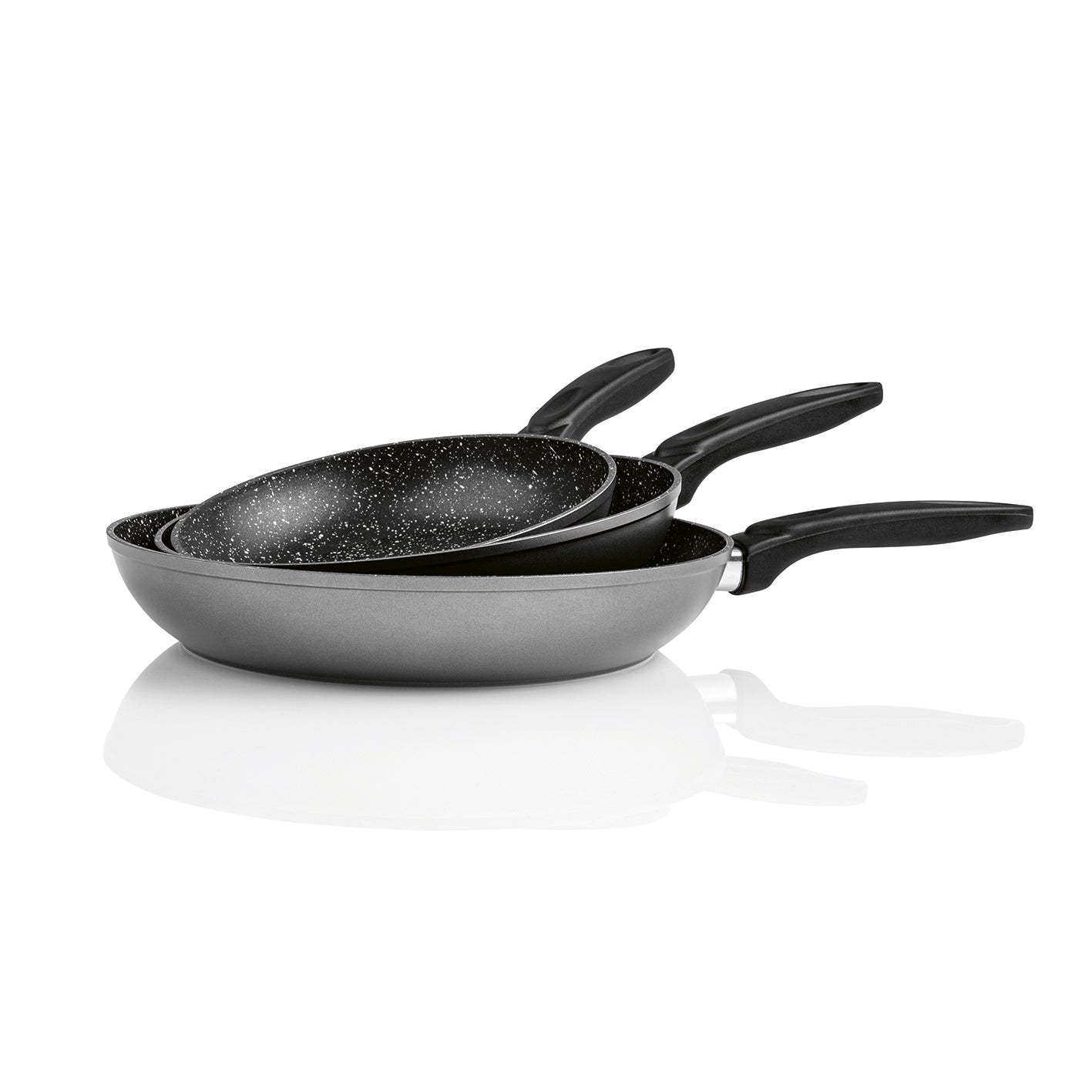 Aluminium-Pfanne mit Cool-Touch-Griff - Geschmiedet - 28 cm mit 2-fach-Antihaftbeschichtung für leichtes Braten und sicheres Handling.