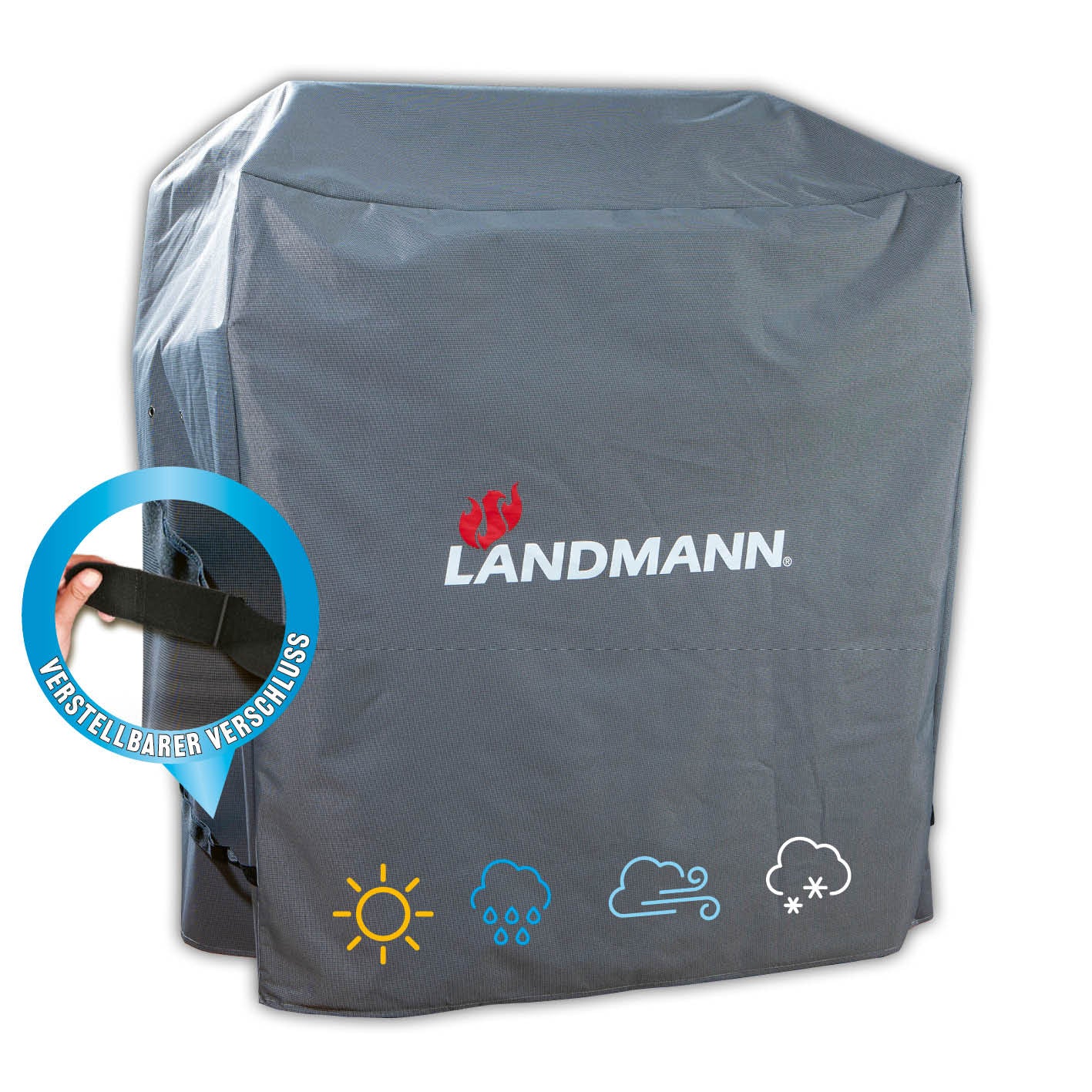 Premium Wetterschutzhaube - 60 x 96 x 120 cm, wasserdicht, UV-beständig und kältefest mit verstellbarem Verschluss.