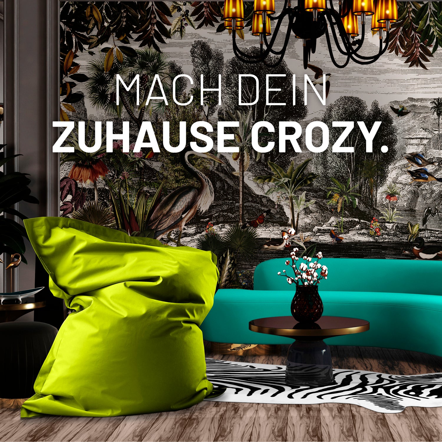 Sitzsack Classic XXL (380 L) in Apfelgrün, modern, komfortabel für drinnen und draußen, pflegeleicht mit verdecktem Reißverschluss.