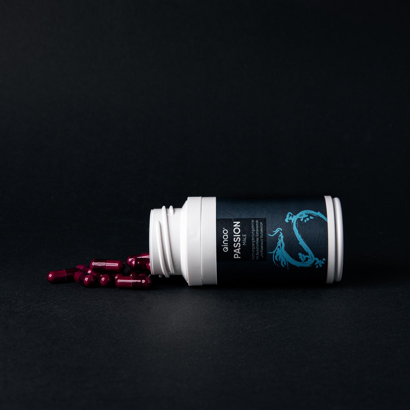 Nahrungsergänzungsmittel PASSION MALE 2er-Set mit Bockshornklee, Rosenwurz, Chili, Magnesium, Zink, Vitamin B6, vegan und zuckerfrei.