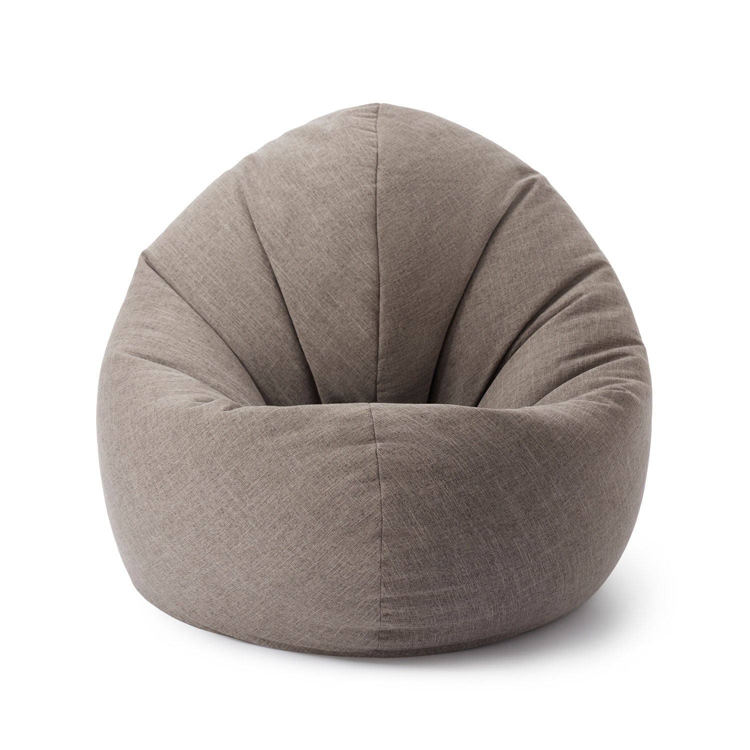 Sitzsack Interior Line (300 L) Hellgrau, weicher, runder Indoor-Sitzsack mit leinenartigem Stoff und integriertem Innensack von Lumaland.
