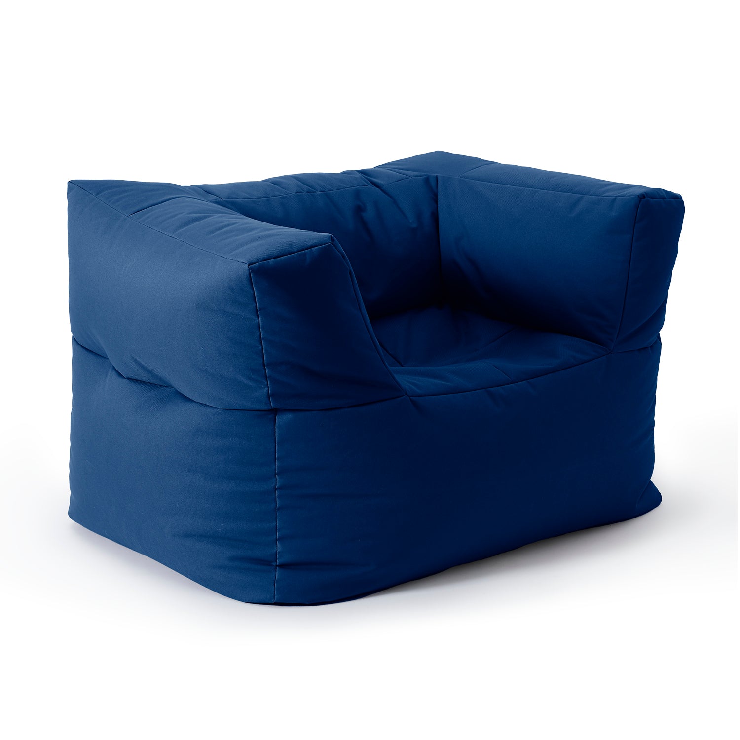 Sitzsack-Sofa Sessel (400 L) - Modulares System - indoor & outdoor - Navyblau, großer bequemer Sitzsack mit robustem Bezug und EPS-Füllung