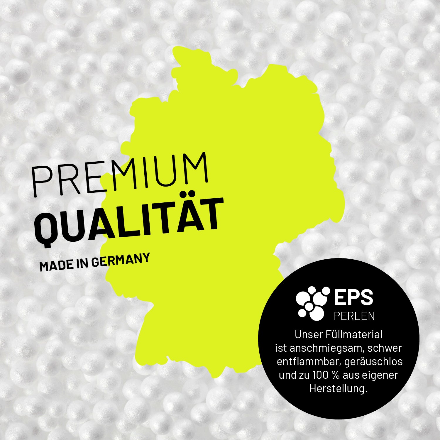 Sitzsack Lounge (320 L) - hochwertige EPS-Perlenfüllung, Made in Germany, langlebig und formanpassend für drinnen und draußen, Türkis.