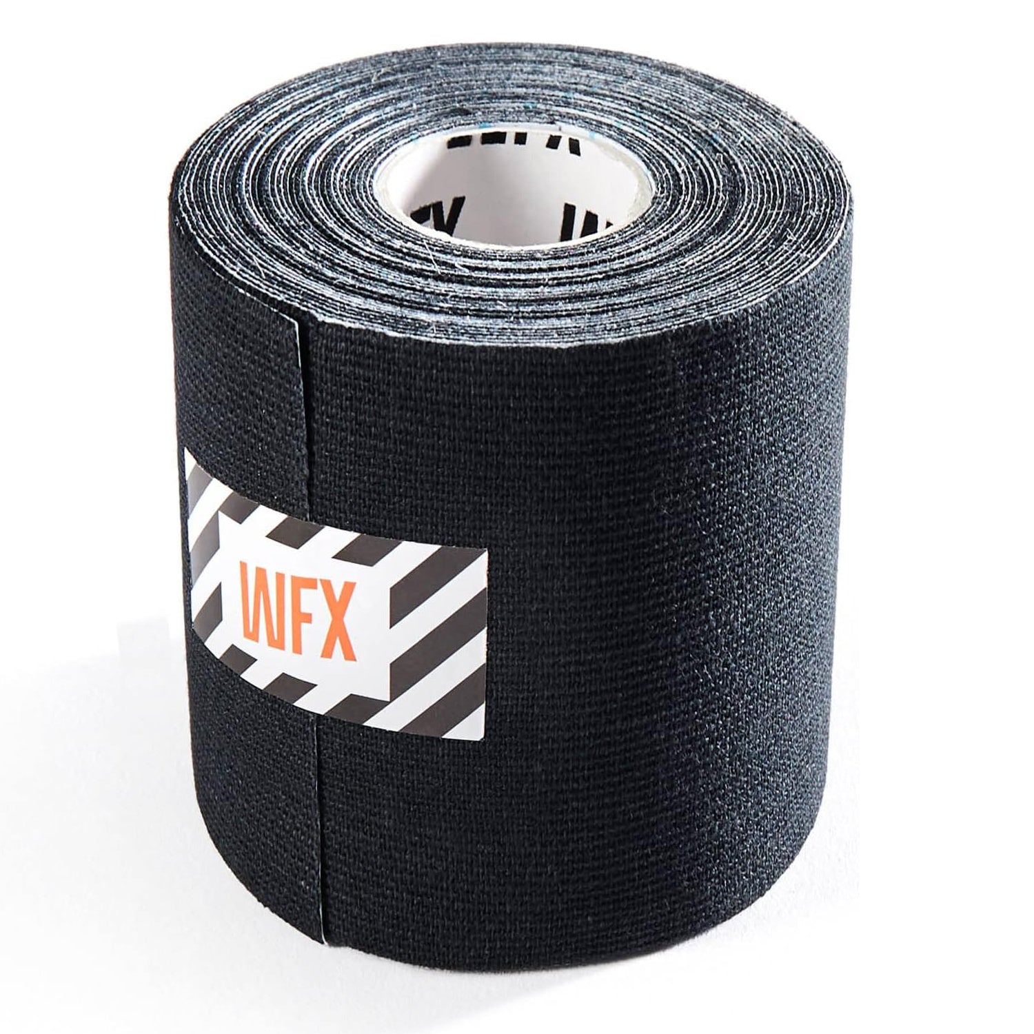 Kinesiologisches Tape - 5 cm x 5 m - Schwarz, elastisch, hautfreundlich, atmungsaktiv und wasserbeständig für vielseitige Anwendungen.