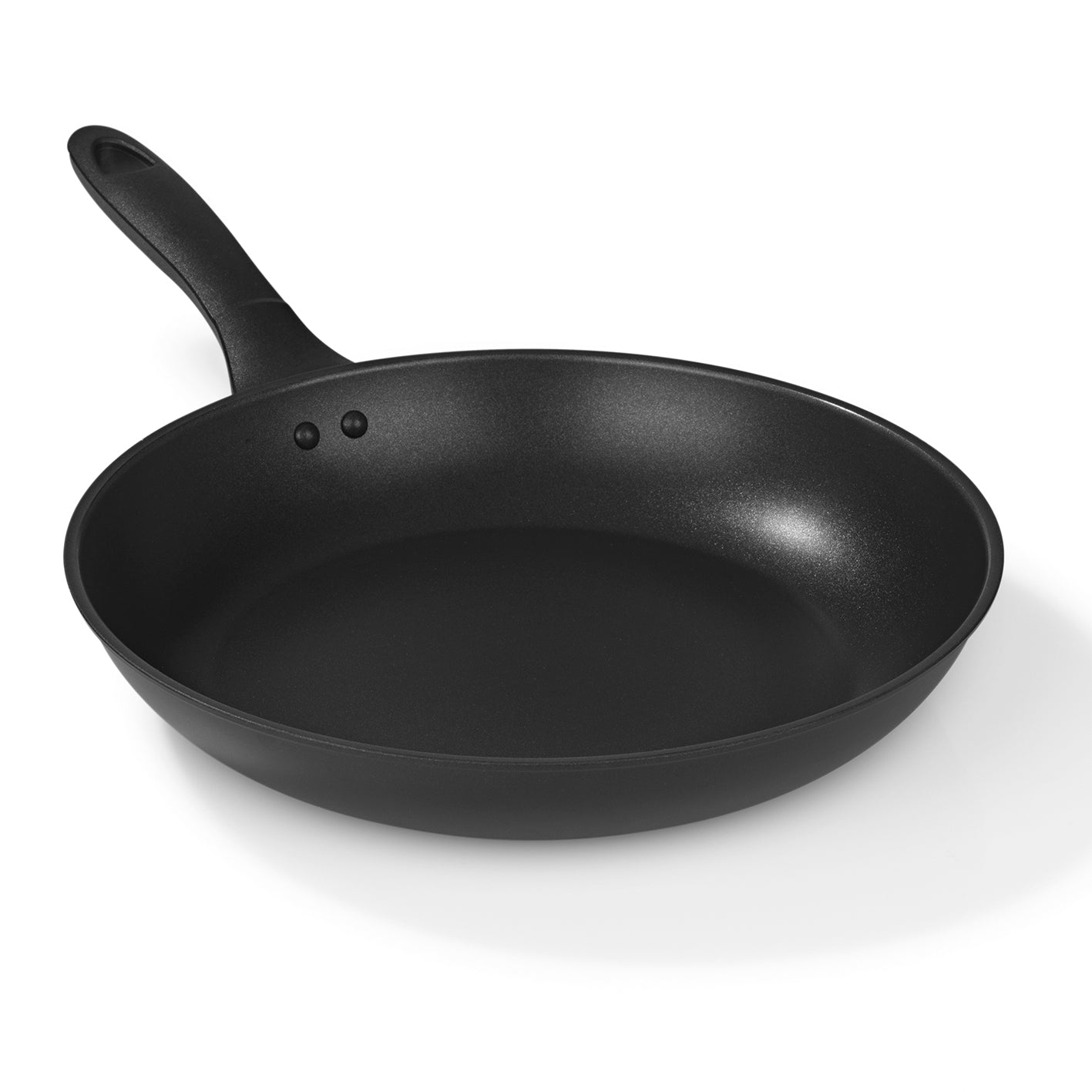 Aluminium-Pfanne geschmiedet - 28 cm - schwarz mit Cool-Touch-Griff, kratzunempfindlich, geeignet für alle Herdarten inkl. Induktion, PFOA-frei.