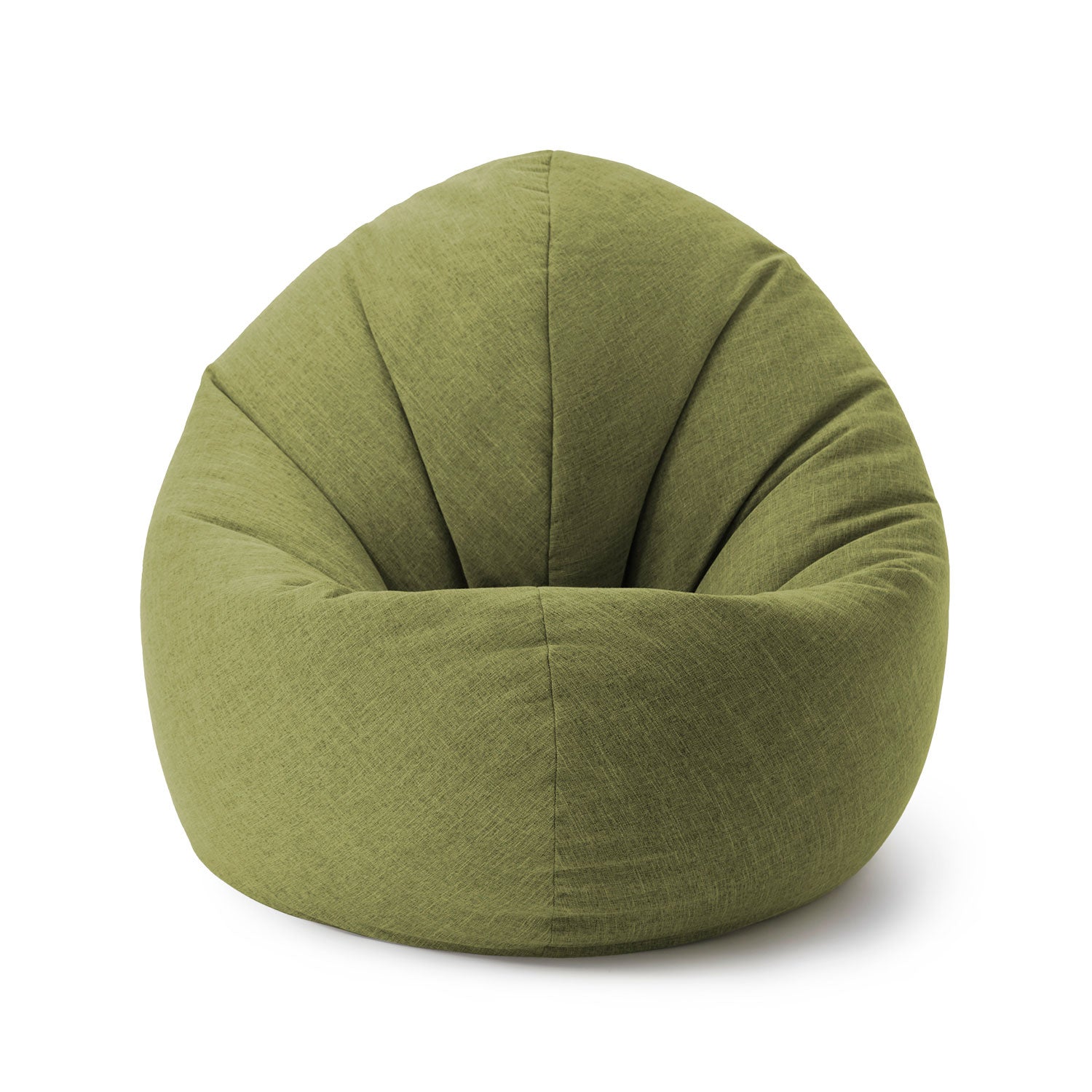 Sitzsack Interior Line (300) - indoor - Lime, weicher, runder Sitzsack mit leinenartigem Stoff und flexiblem 2-in-1-Design für Indoor-Bereiche.