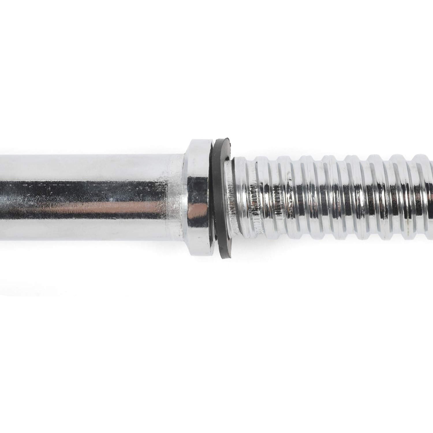 Langhantel-Stange - 120 cm aus Gusseisen mit 25 mm Durchmesser, rutschfest, Schraubverschluss, geeignet für Fitness- und Krafttraining.