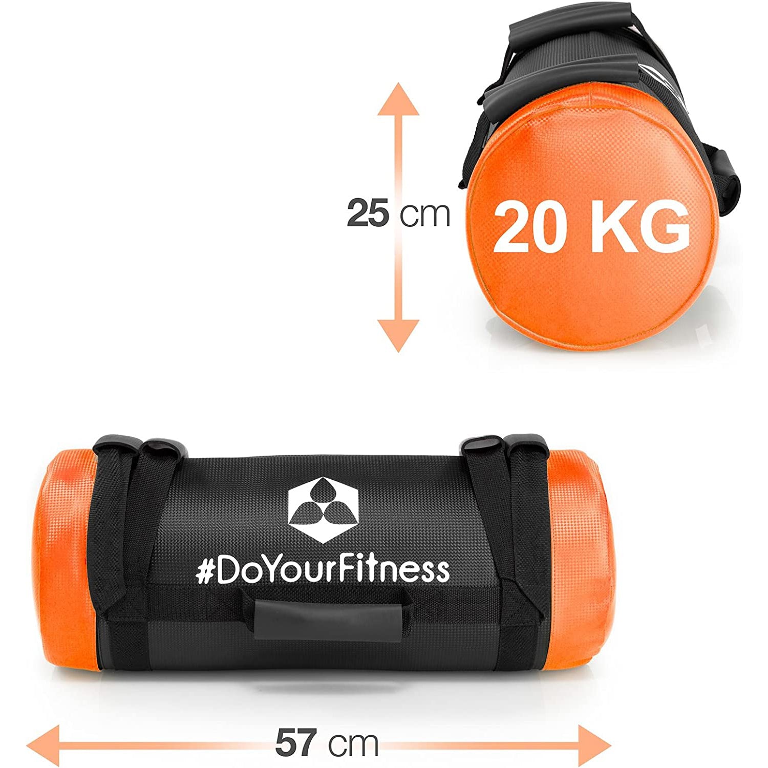 Corebag Sandsack Carolous - Fitness Power Bag - 20 kg, robuster Nylon-Gewichtssack für intensives Functional Training und CrossFit.