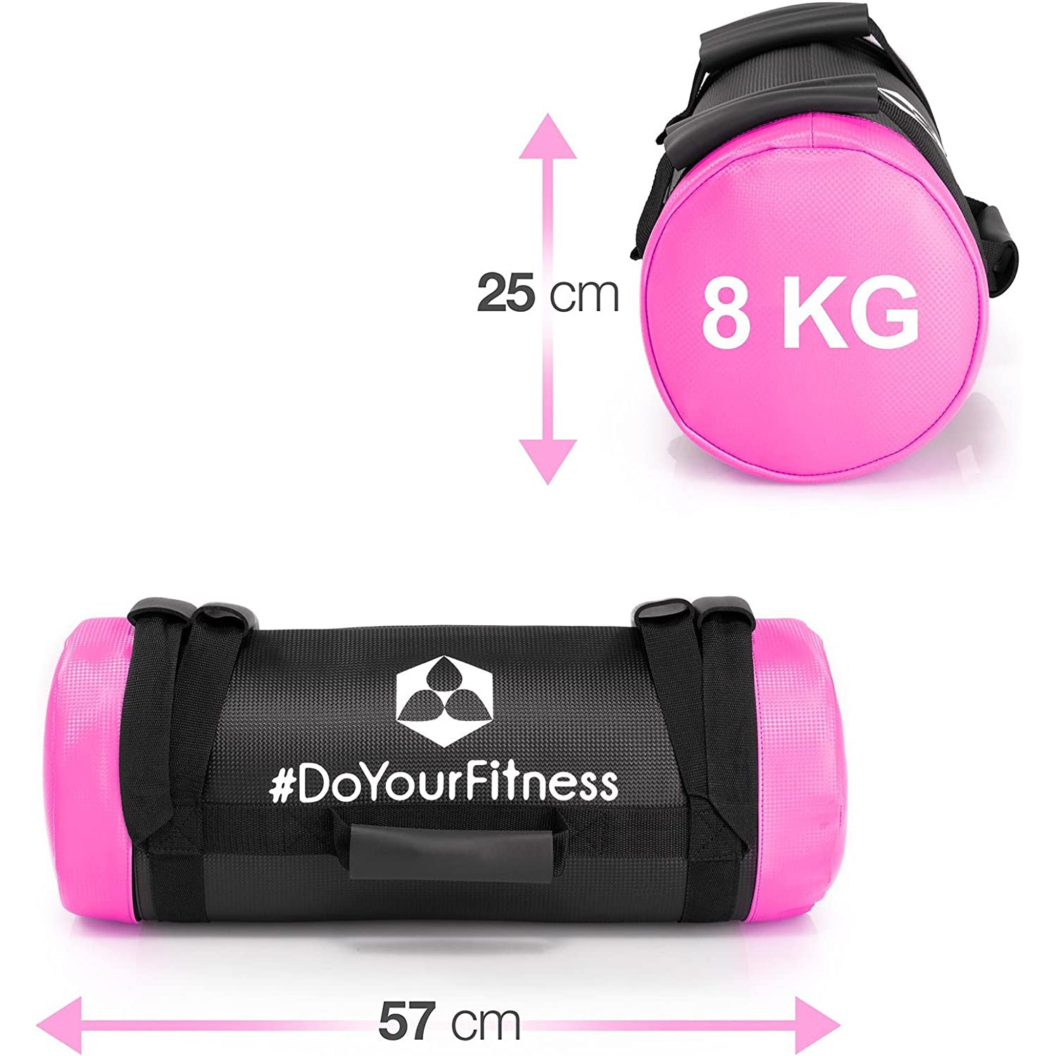 Corebag Sandsack Carolous - Fitness Power Bag 8 kg, robust, 57x25 cm, mit Metallsandfüllung für intensives Functional Training.